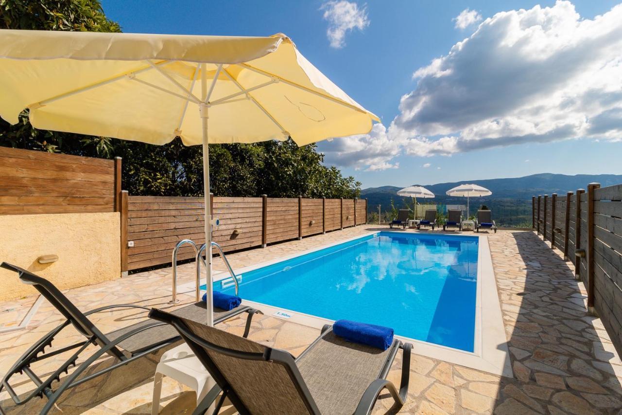 Villa Dinos By Posarellivillas Agrafoi Dış mekan fotoğraf
